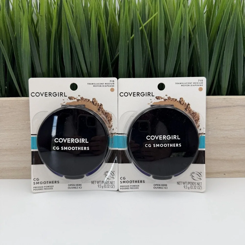 (2) Covergirl CG Smoothers Pressed Powder Compact 715 Translucent MEDIUM
